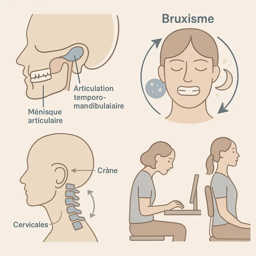 Posture et influence sur la mâchoire